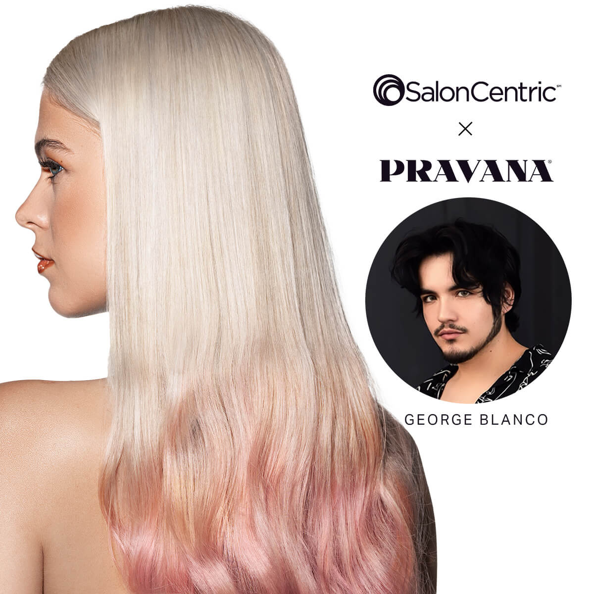 Creative Color Blocking with PRAVANA's Platinum Toners - George Blanco