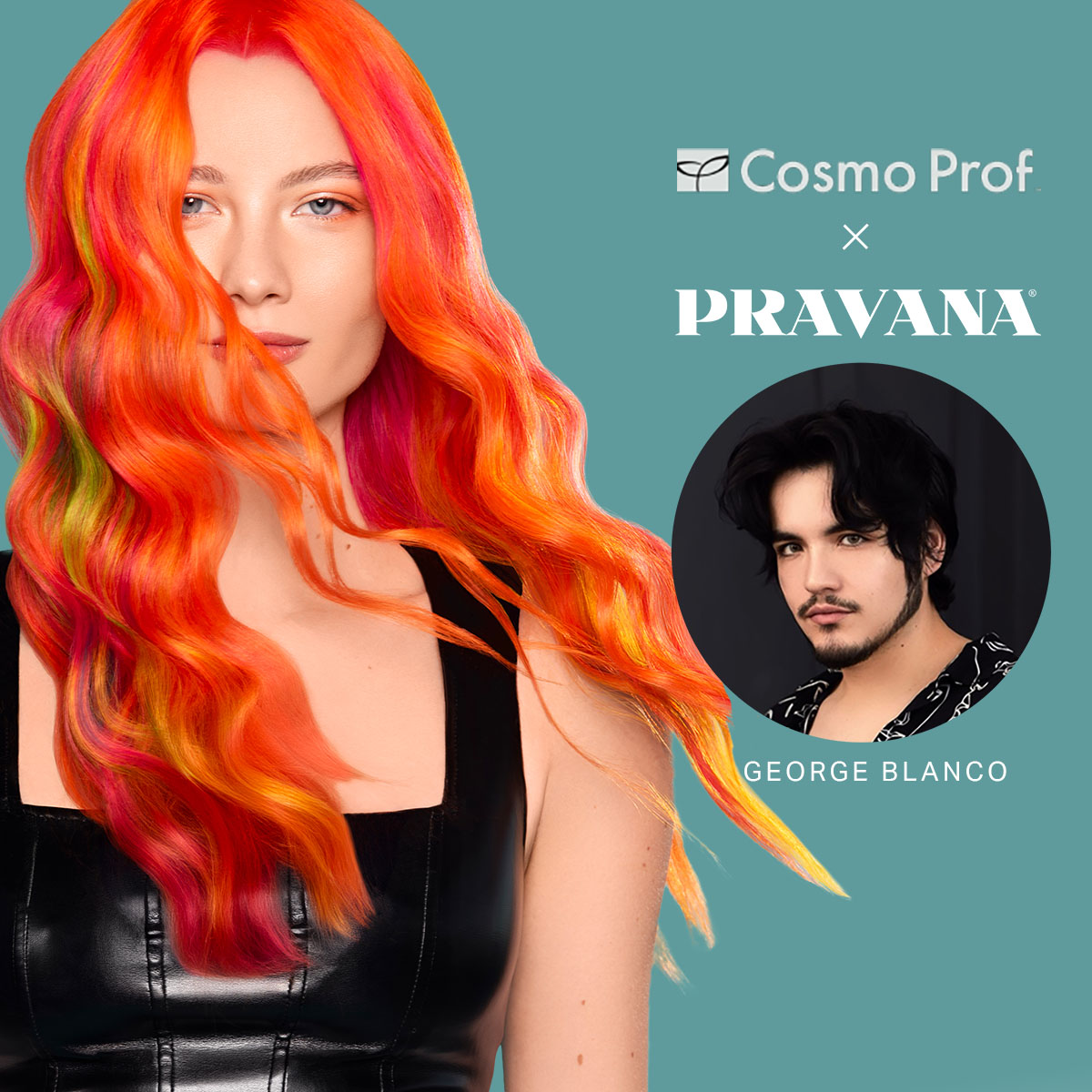 Rainbow Fantasy CosmoProf x PRAVANA Digital Event by George Blanco