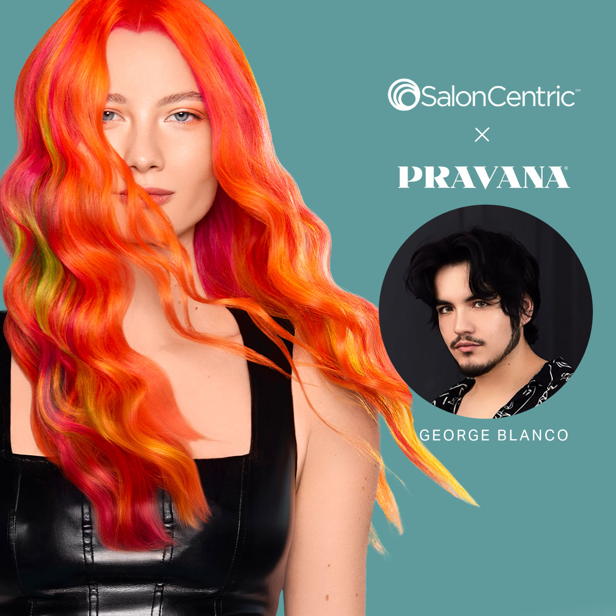 Twirls of Color SalonCentric x PRAVANA Digital Event by George Blanco
